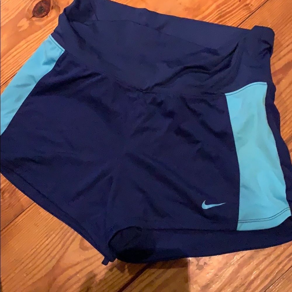 Nike Womens Shorts Dri-Fit Blue